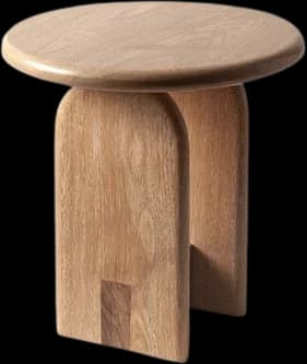 Mesa auxiliar en madera maciza